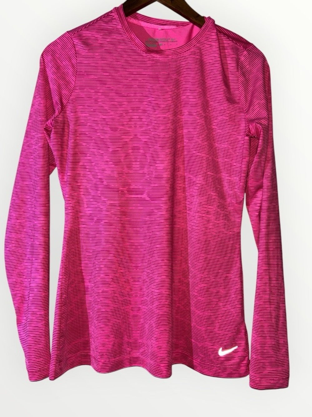 Nike Golf Dri-FIT Long Sleeve Striped Top SIZE MEDIUM